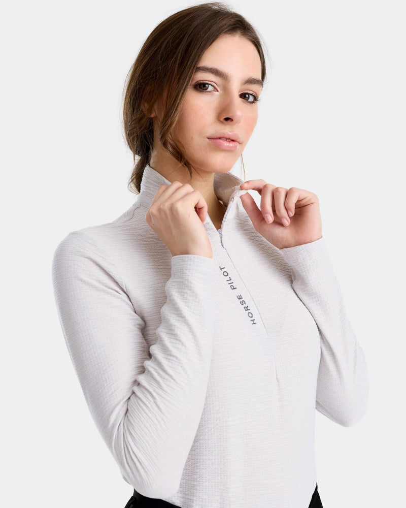 Horse Pilot Suntech Shirt - Wind Grey