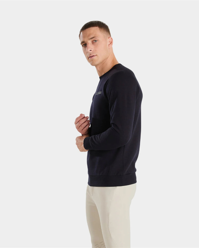 Sudadera de merino Horse Pilot para hombre - Dark Night