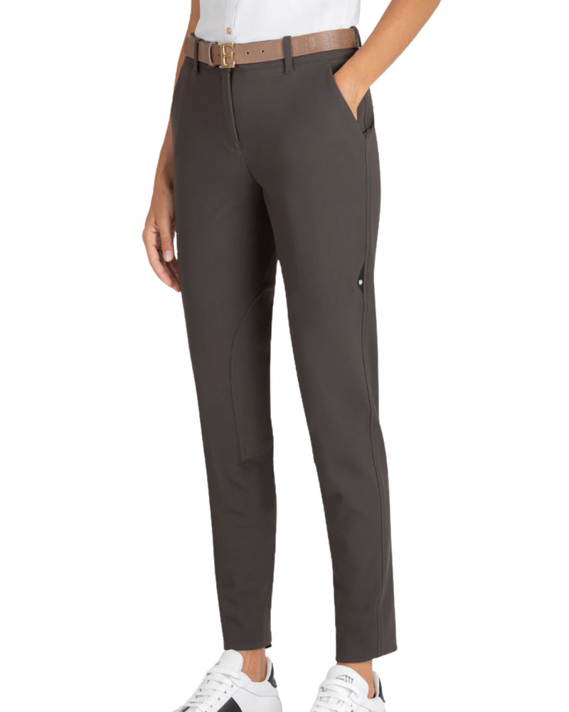 Pantalones de montar Equiline Ezene para mujer - Liquorice