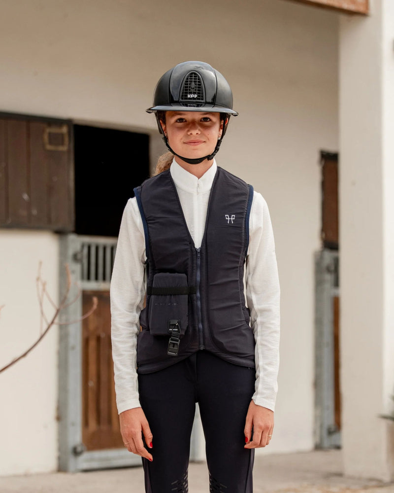Horse Pilot Twist Air 2.0 Junior Airbag Vest - Dark Night