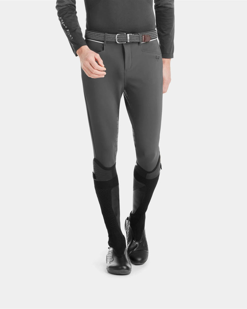 Pantalones de montar Horse Pilot X-Grip para hombre - Gris