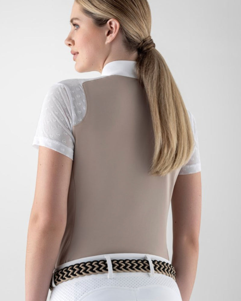 Camiseta de competición Equiline Calid SS para mujer - Dove