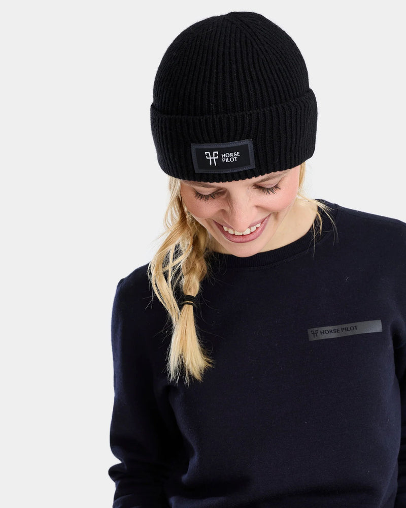 Gorro de lana Horse Pilot - Black
