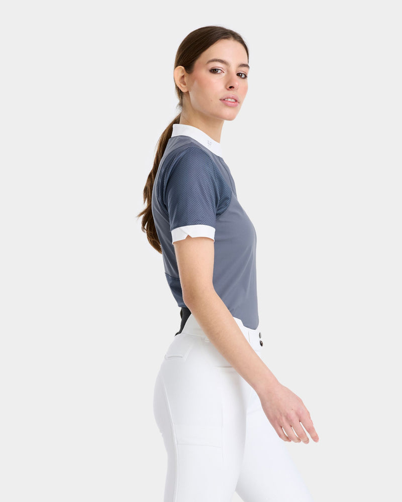 Horse Pilot Aerolight Short Sleeve Competition Shirt - Vintage Indigo