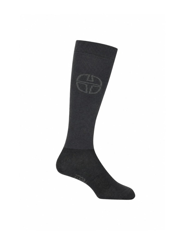 Trolle Star Logo Riding Socks - Grey