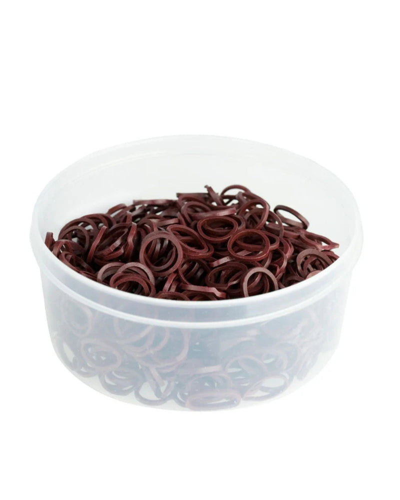 Equi-Essentials Rubber Bands - Dark Brown