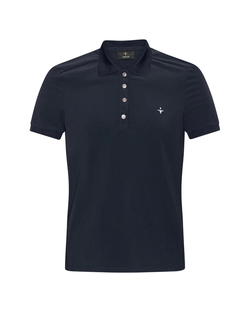 Trolle Men's Technical Piqué Snap Polo - Navy