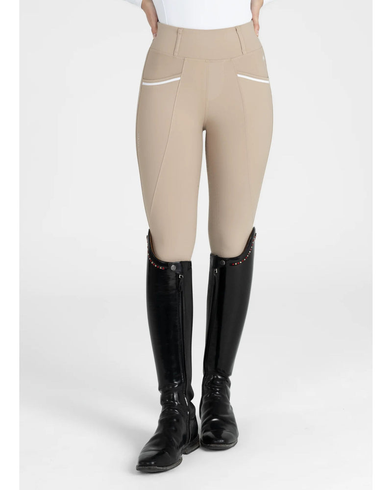 Maximilian Pro Knee Grip Riding Leggings - Beige