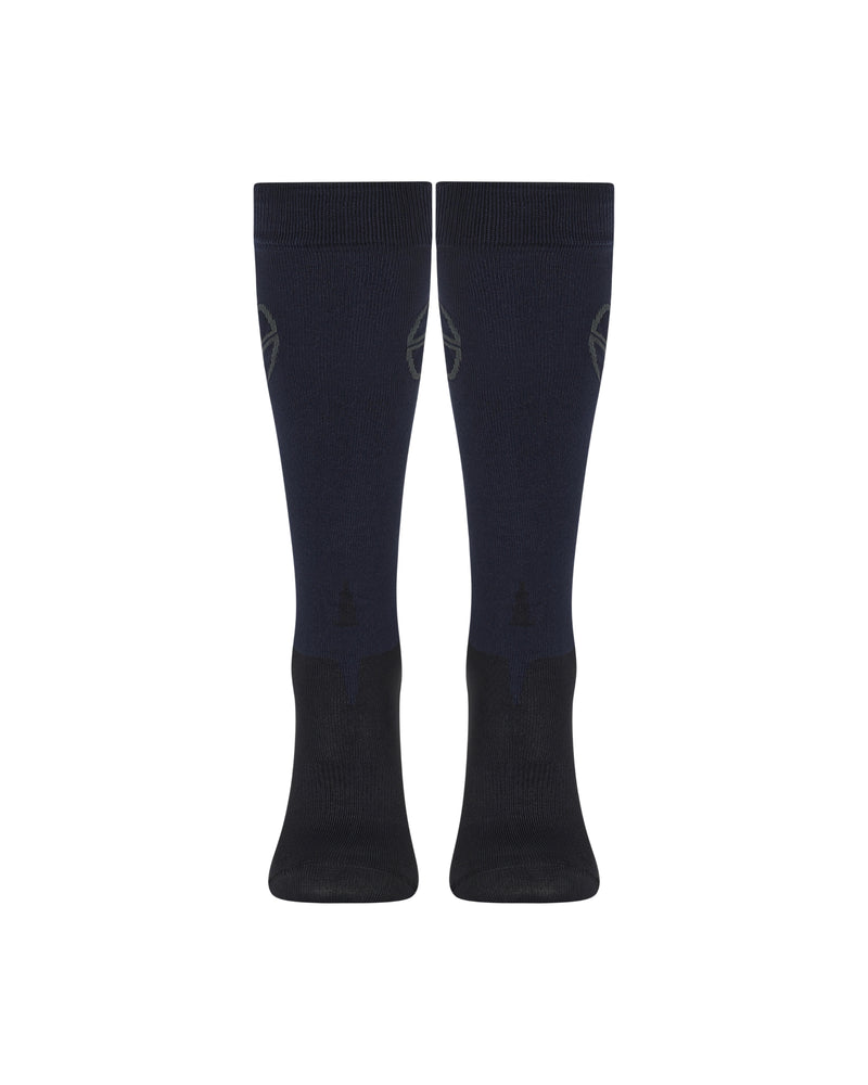 Trolle Star Logo Riding Socks - Navy