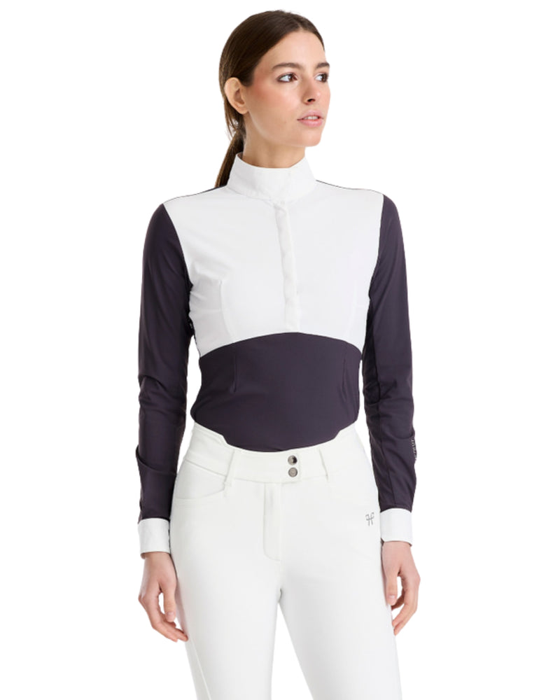 Horse Pilot Monica Long Sleeve Top - Dark Knight