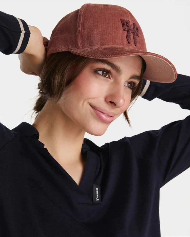 Horse Pilot Trendy Cap - Brick Dust