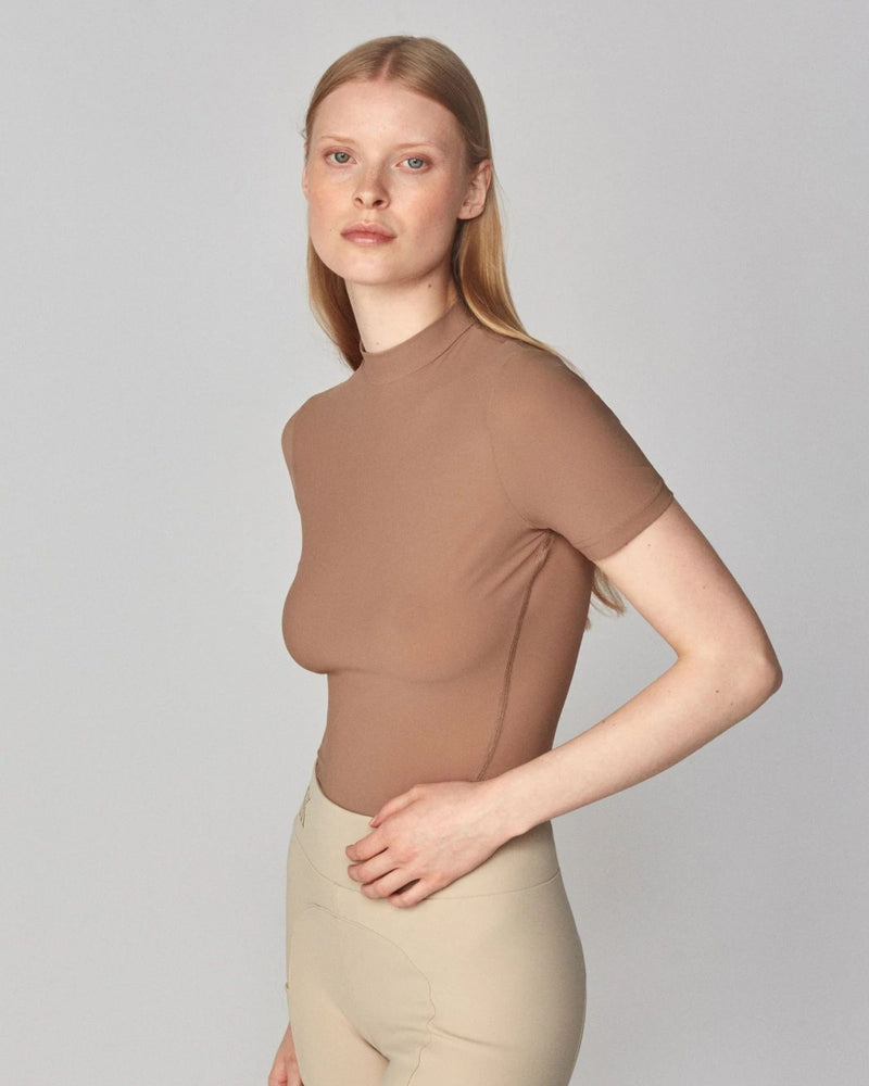 Yagya Lightweight Short Sleeve Top - Camel