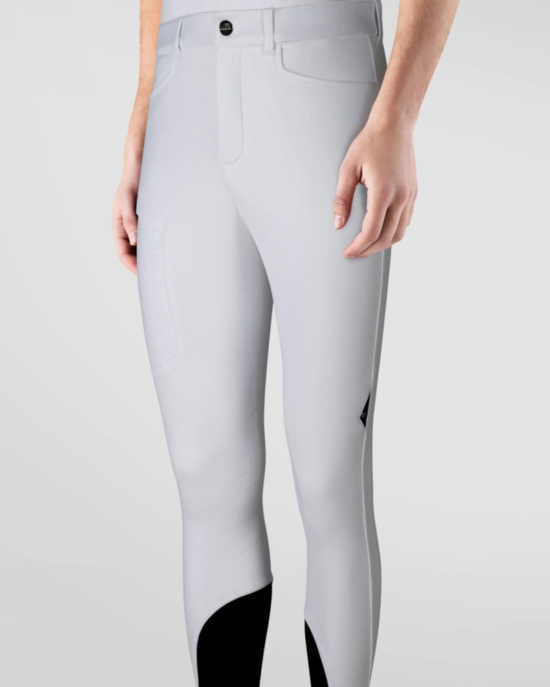 Equiline Cefrek Men's Knee Grip Breeches - White