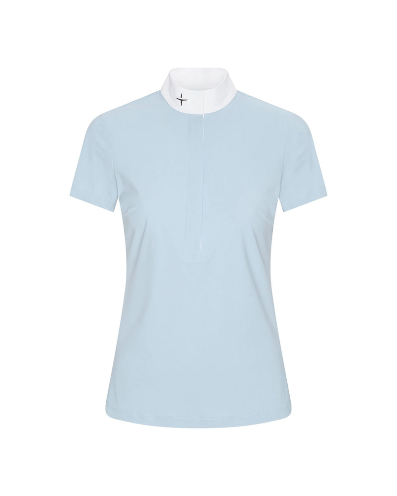 Trolle Half Placket Short Sleeve Show Shirt - Astro Blue