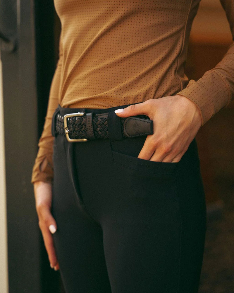Criniere Chloe Lightweight Knee Patch Breeches - Black