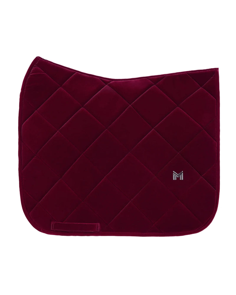 Maximilian Velvet Jump Saddle Pad - Ruby