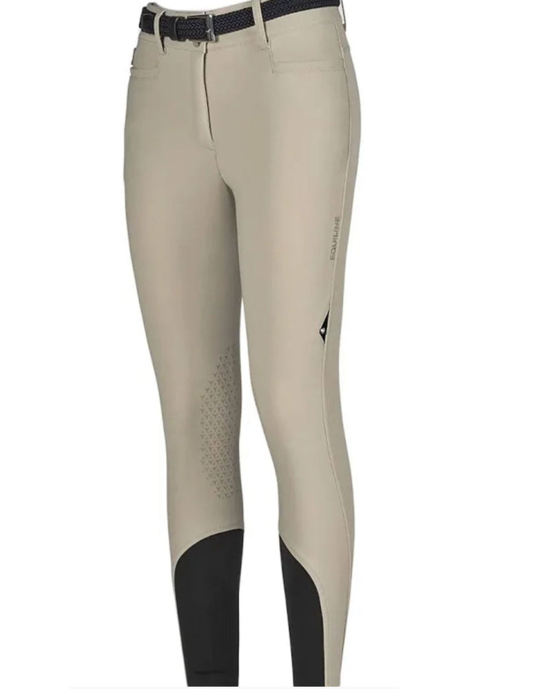 Equiline Ernaeks Women's High Rise Knee Grip Breeches - Beige