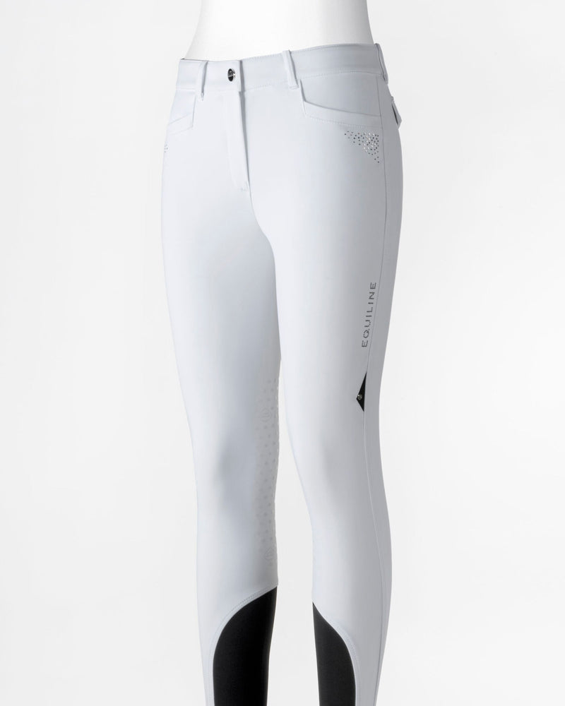 Equiline Gurk Knee Grip Breeches - White