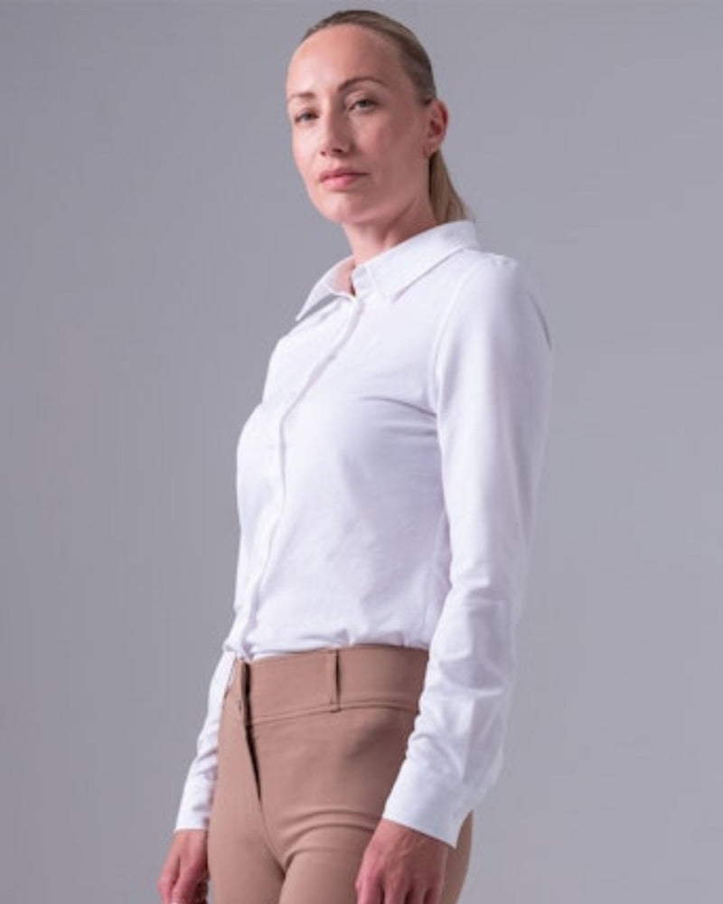 PS of Sweden Rebecca Pique Top - White
