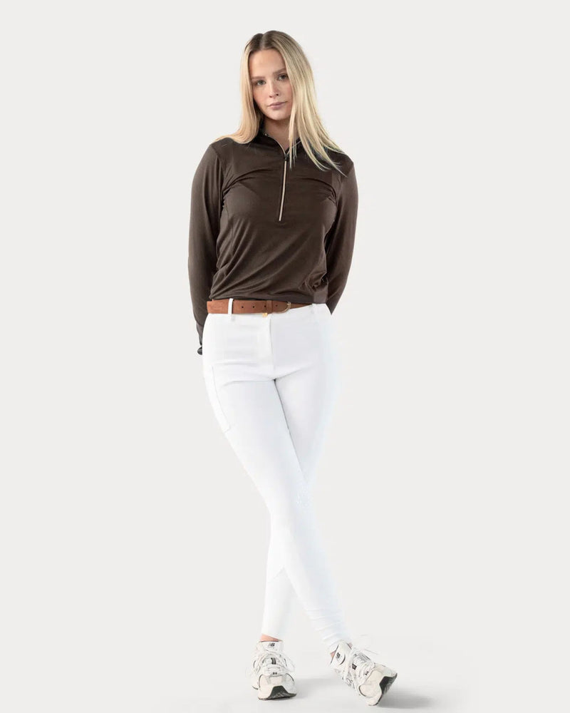 Pomme Nellie Classic Knee Grip Breeches - White