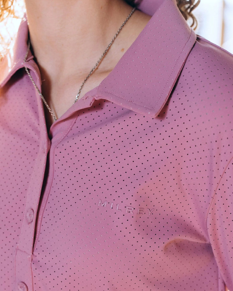Milrey Callie Long Sleeve Blouse - Rose Pink