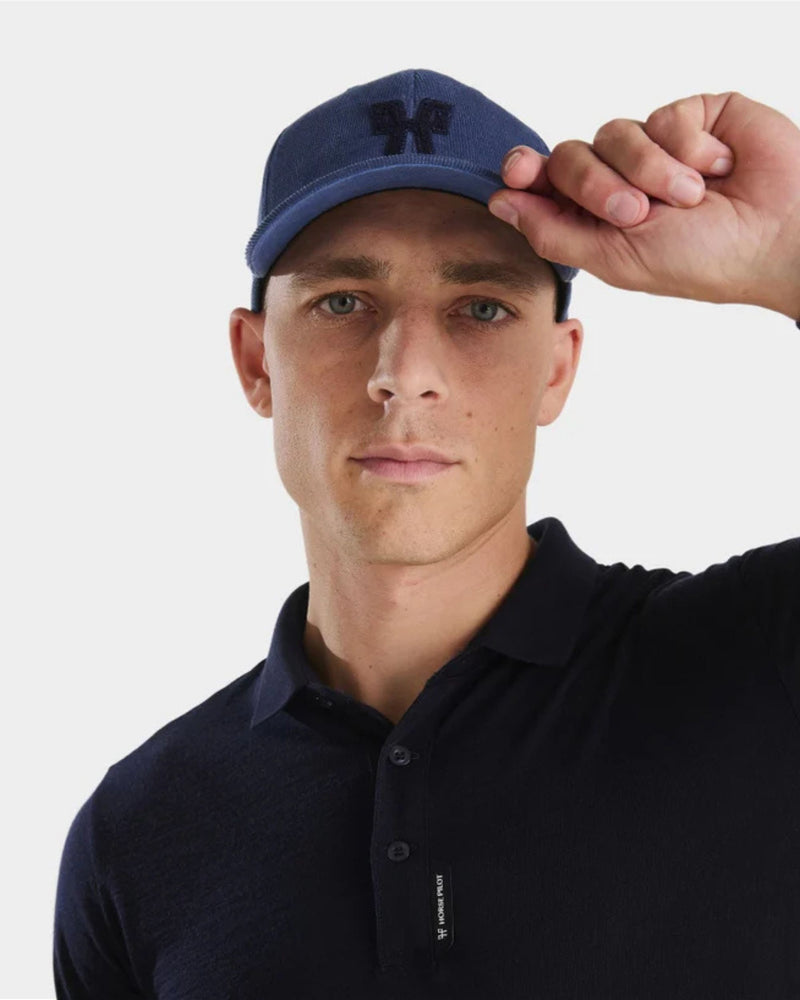Horse Pilot Trendy Cap - Vintage Indigo