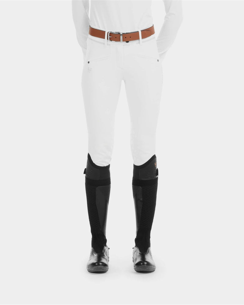 Horse Pilot X-Balance Knee Grip Breeches - White