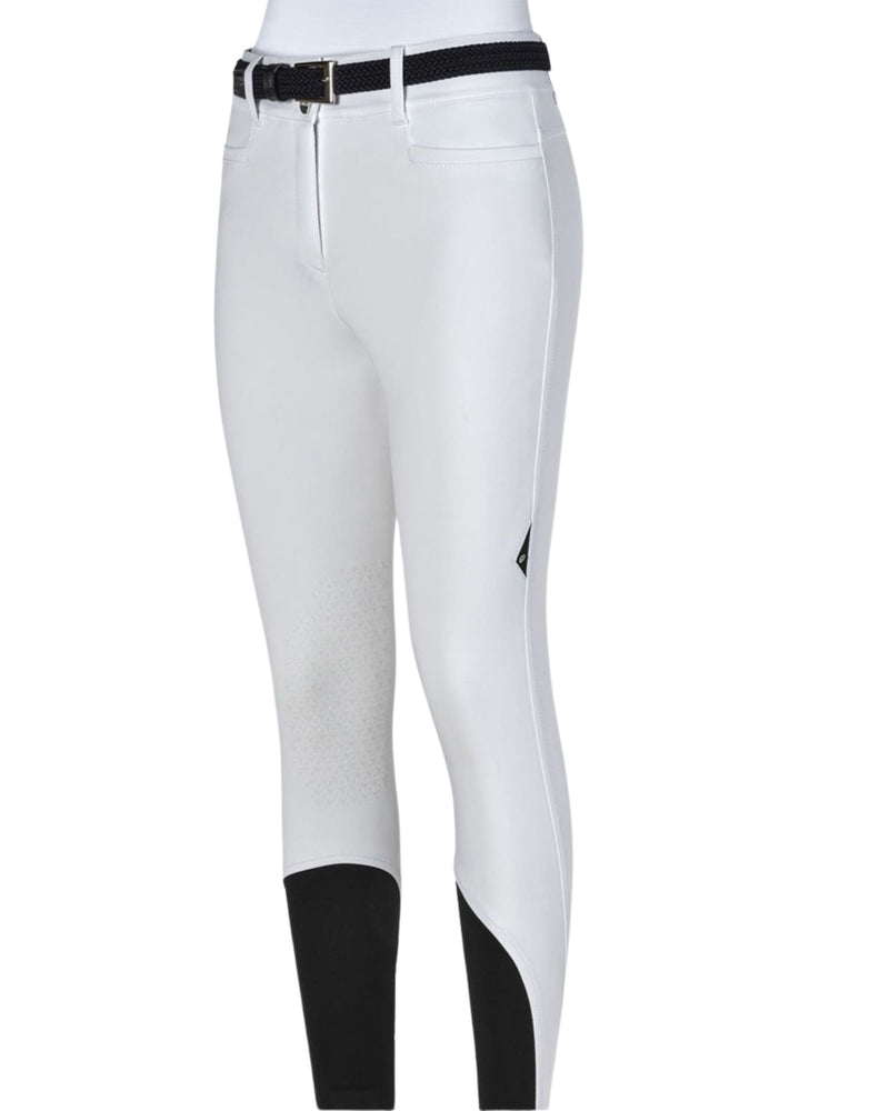 Equiline Ernaeks Women's High Rise Knee Grip Breeches - White
