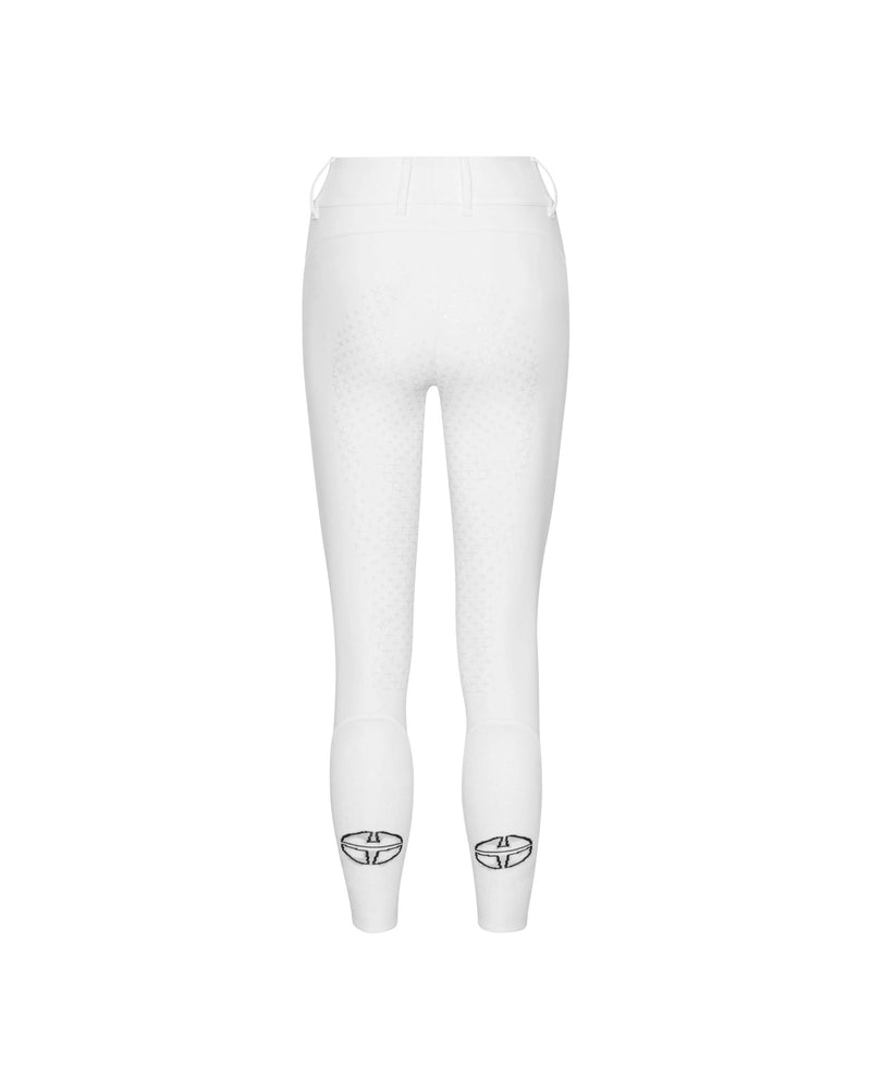 Trolle New Star Cut High Waist Knee Grip Breeches - White