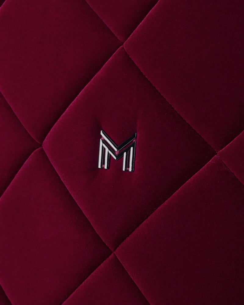 Maximilian Velvet Jump Saddle Pad - Ruby
