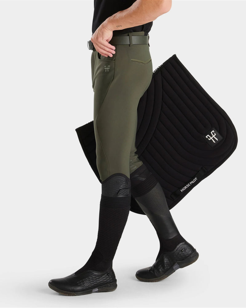 Horse Pilot Knee Grip X-Perform Iconic Men's Breeches - Forest Night