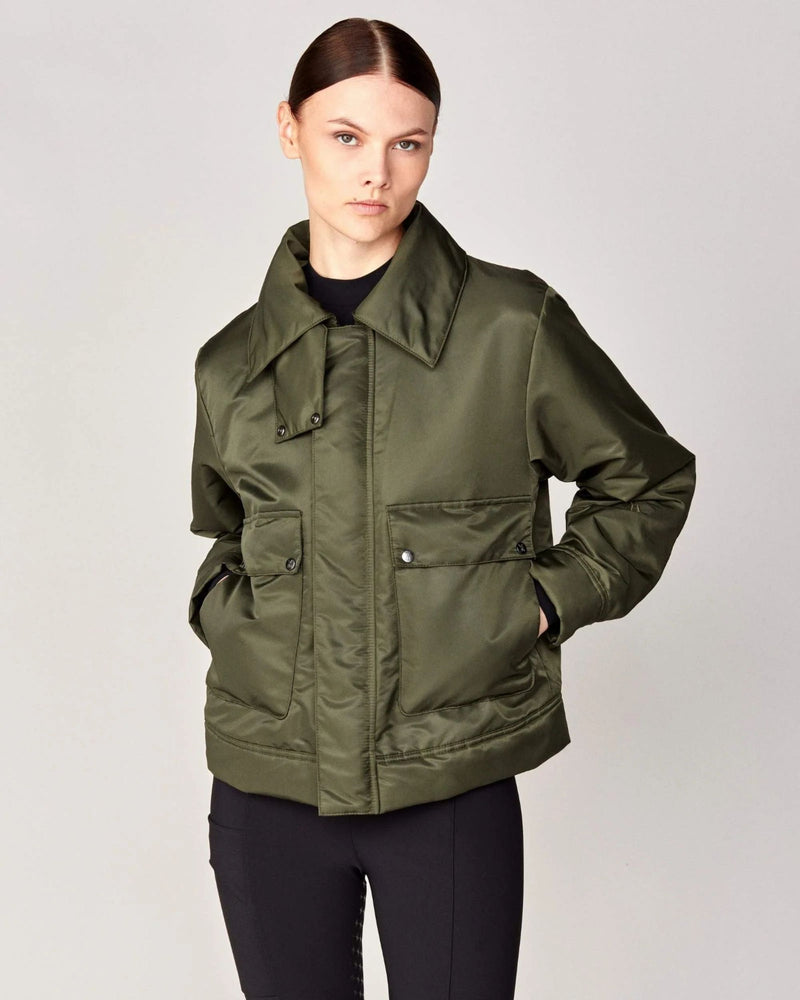 Chaqueta corta acolchada Yagya - Verde