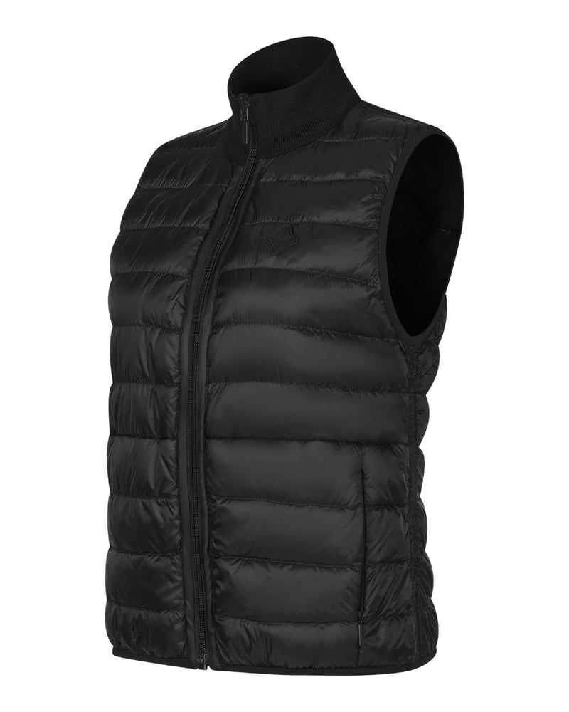 Trolle Reversible Flower Down Vest - Black