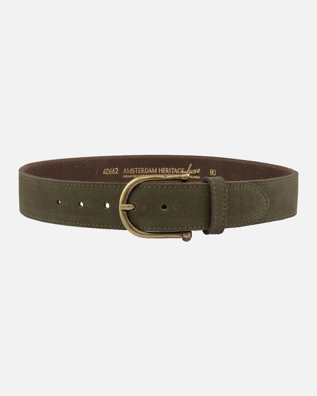 Amsterdam Heritage Roan Vintage Suede Leather Belt