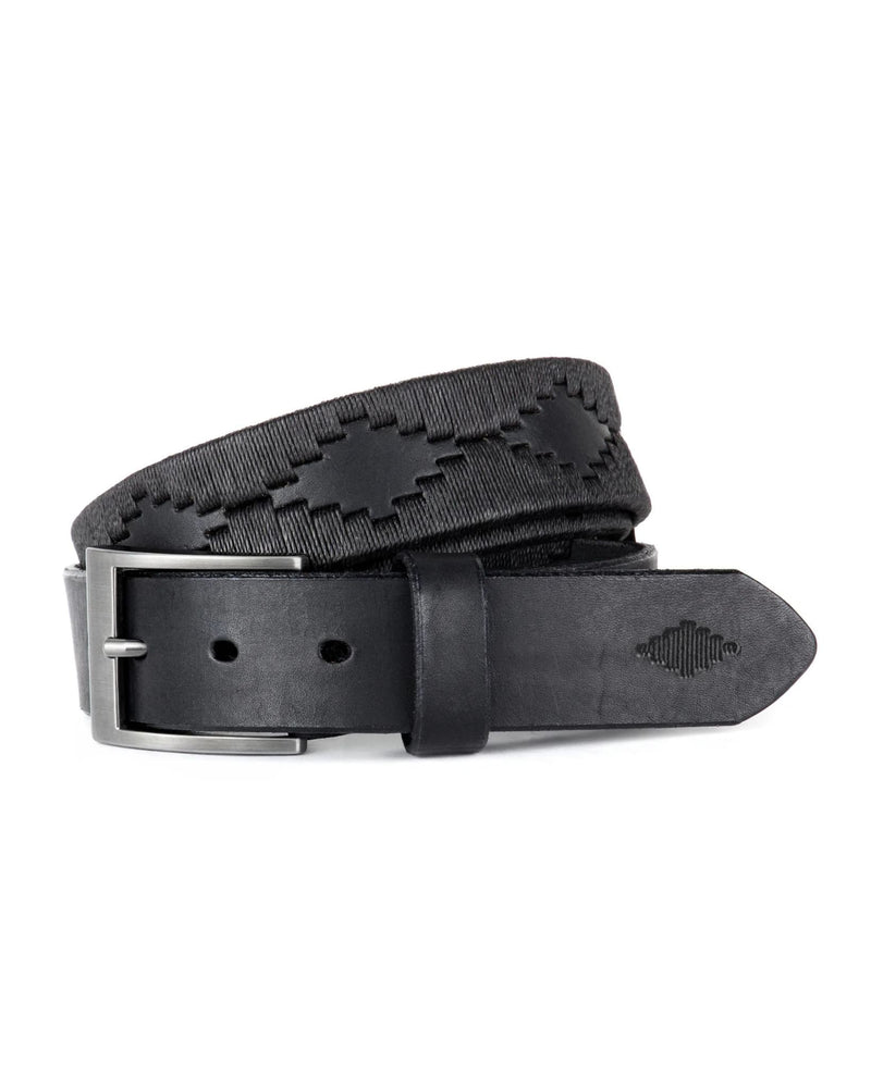 Pampeano Bordado Belt - Black
