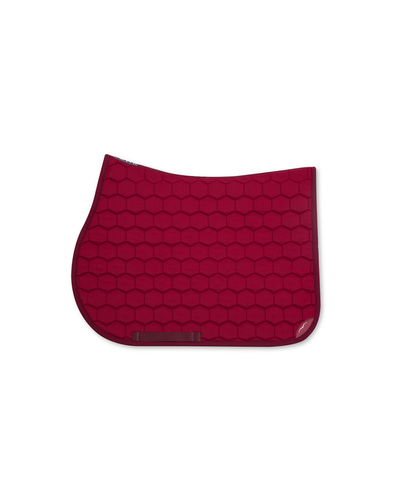 Animo W7 Jump Saddle Pad - Wine Red