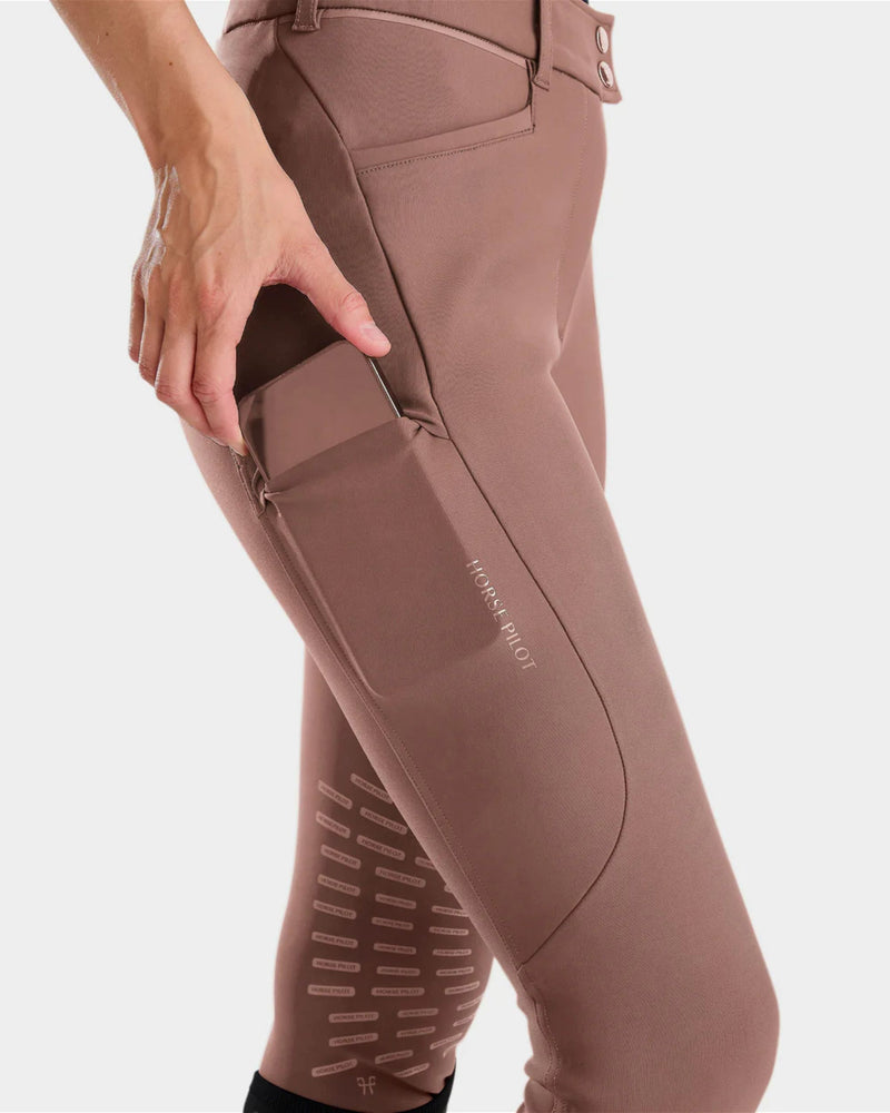Horse Pilot Knee Grip X-Perform Iconic Breeches - Soft Brown