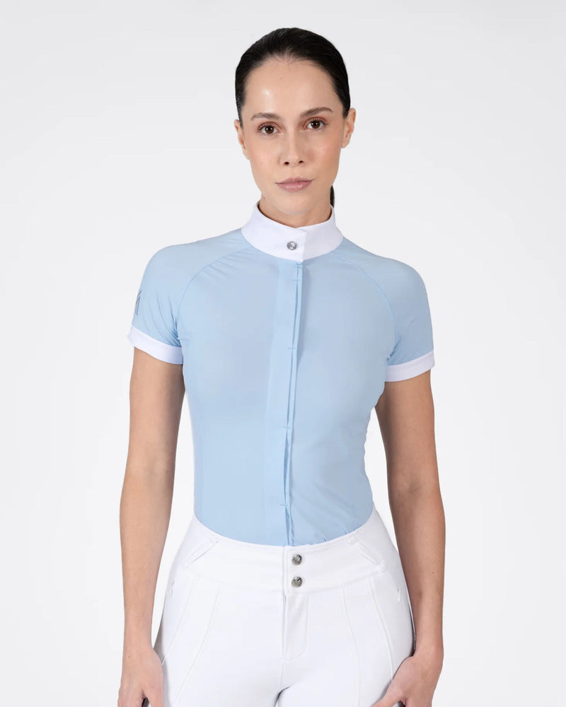 Maximilian Aira Short Sleeve Show Shirt - Aqua