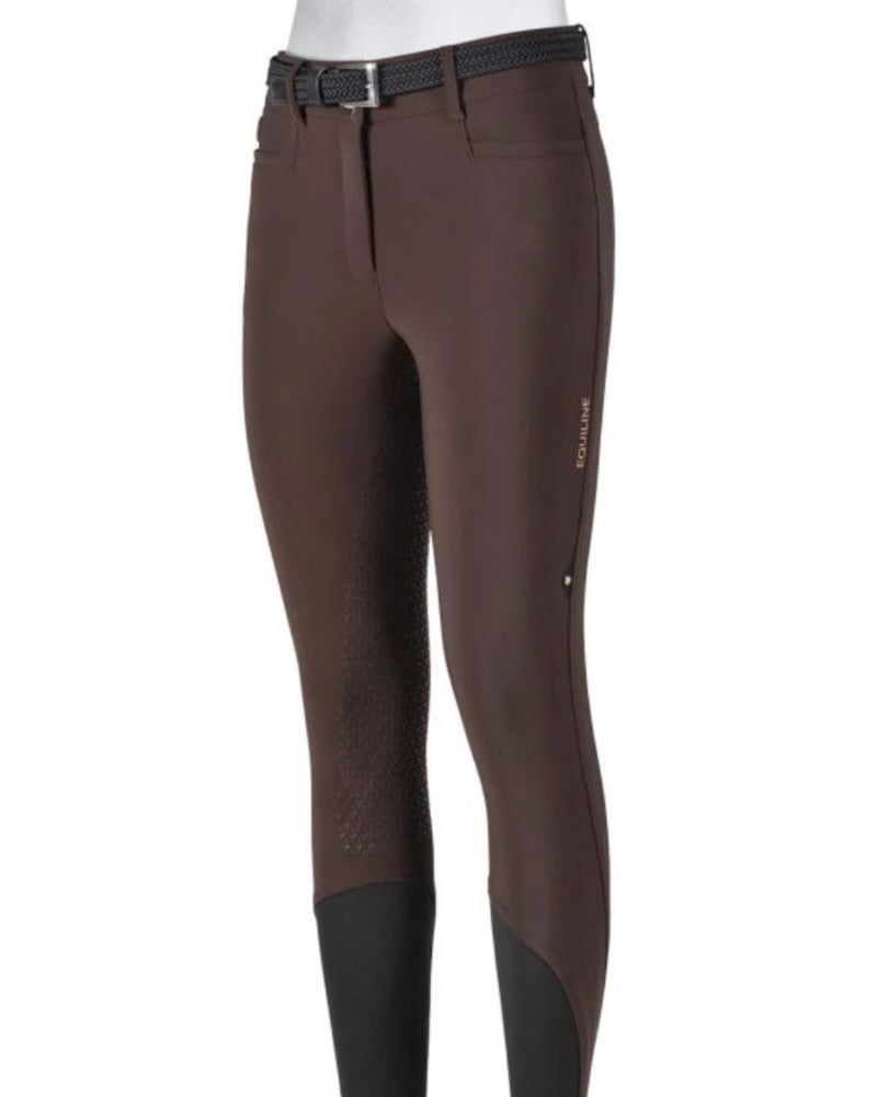 Equiline Ernaeks Women's High Rise Knee Grip Breeches - Marrone
