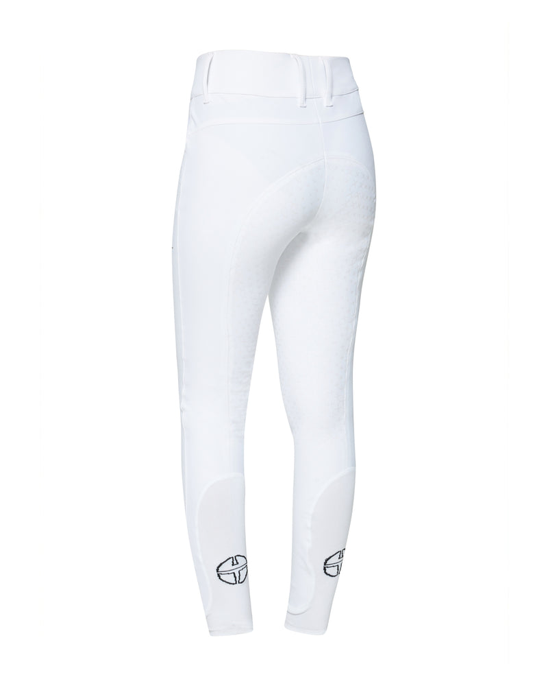 Trolle Athlete High Waist Knee Grip Breeches - White