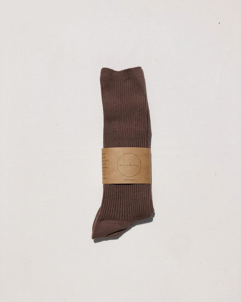 Billy Bamboo Smart High Socks - Brown