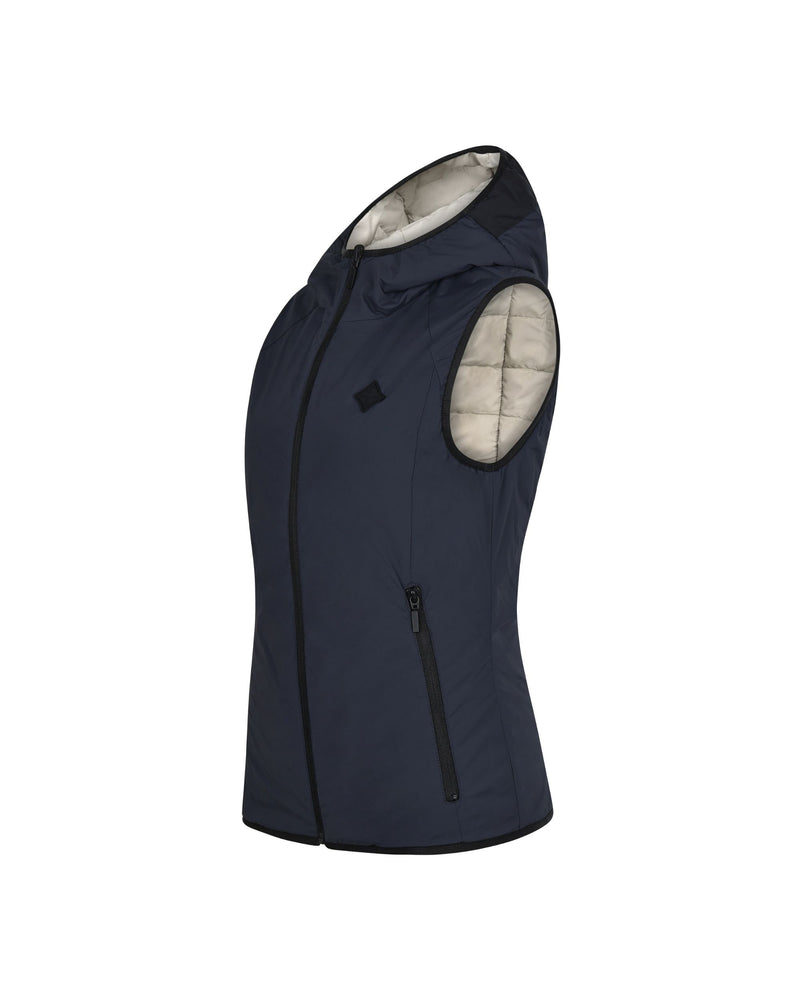 Trolle Reversible L2 Down Vest Women - Navy/White