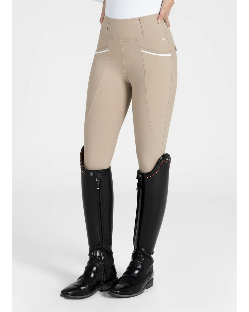 Maximilian Pro Knee Grip Riding Leggings - Beige