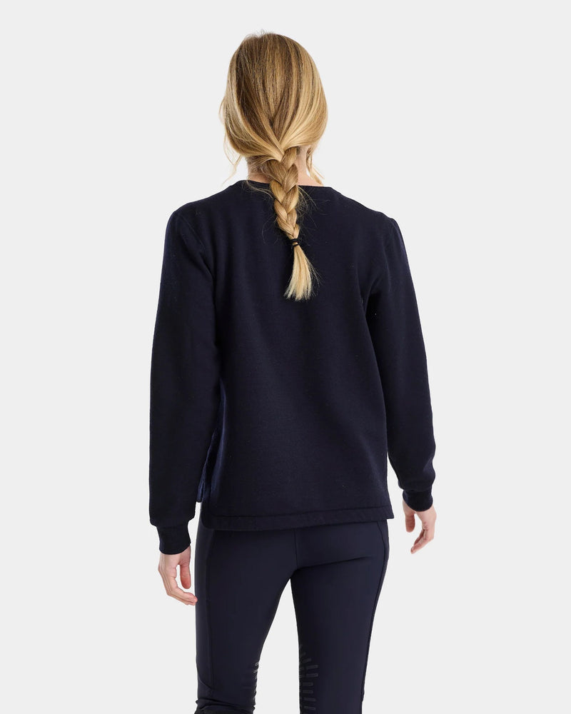 Horse Pilot Merino Sweatshirt Women - Dark Night