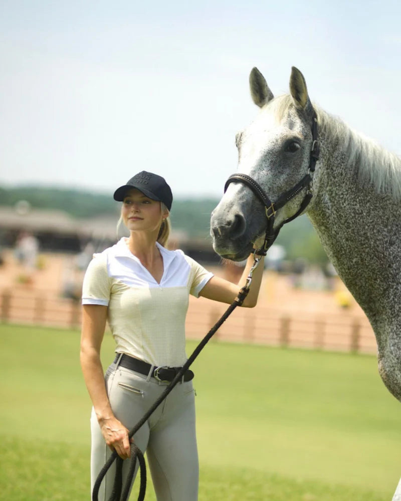 Equisite Genevieve Zip Show Shirt - Buttercup