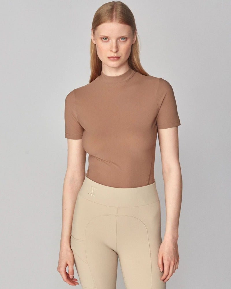 Yagya Lightweight Short Sleeve Top - Camel