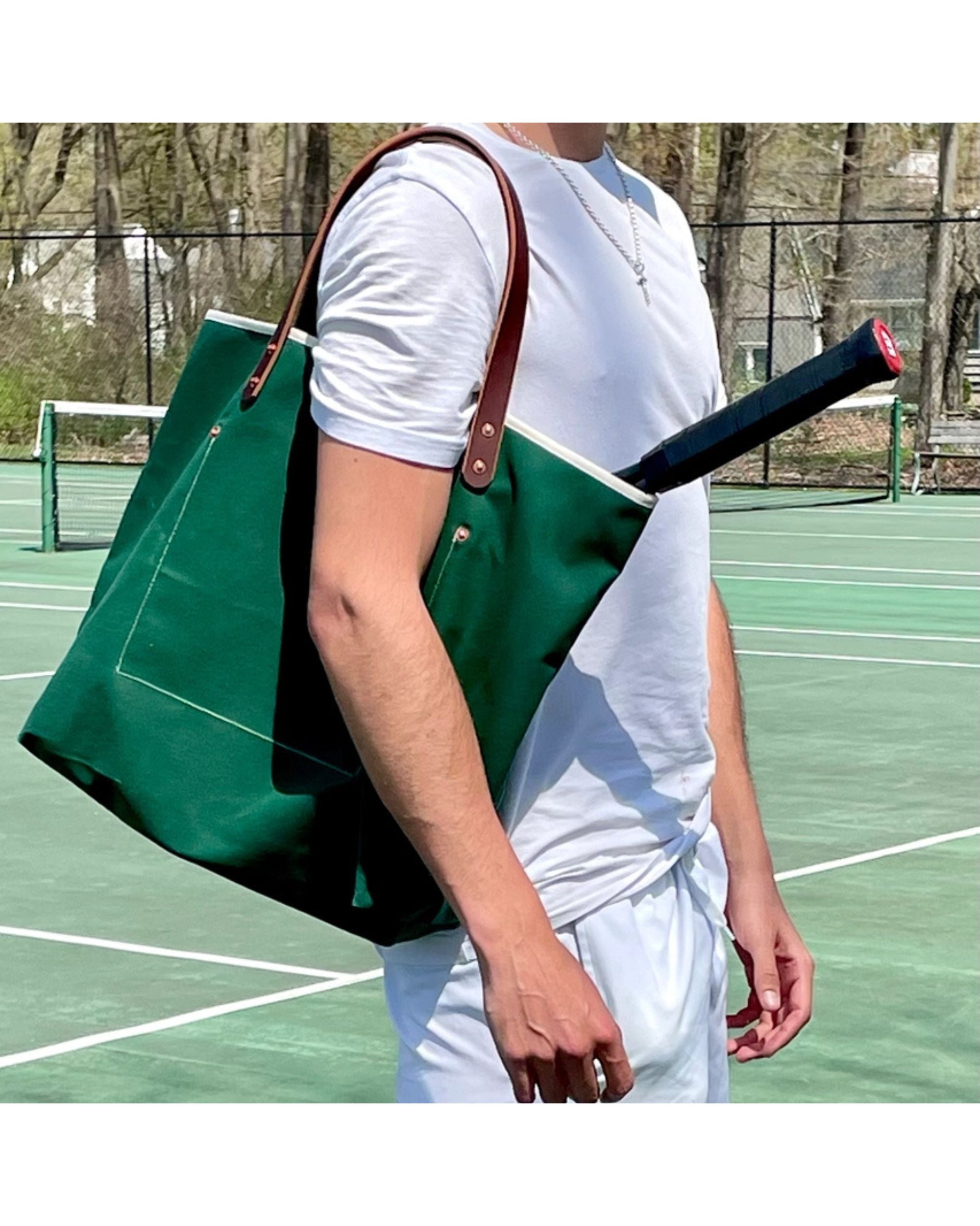 Tennis Green Waxed Canvas