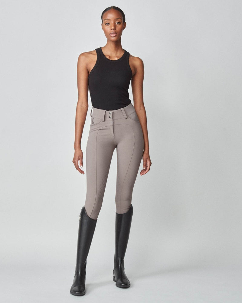 Yagya Knee Grip Compression Performance Breeches - Taupe