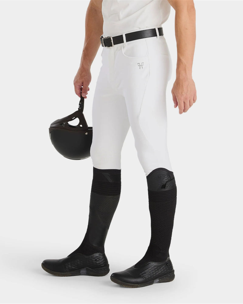 Horse Pilot Knee Grip X-Perform Breeches Men - White