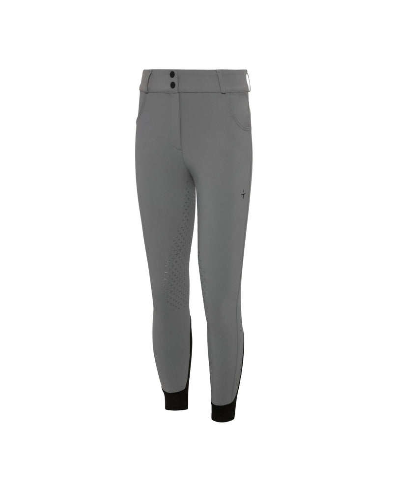 Trolle New Star Cut High Waist Knee Grip Breeches - Stone Grey